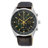 Seiko SSB385P1 Leather Band Men Watch